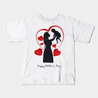 Happy Mother Day Watercolor Heart Kids T-Shirt